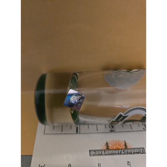 LAMBEAU FIELD Shot Glass SHOOTER Green Bay PACKERS TALL 4" Shot Glass official‎ - Picture 3 of 3